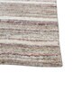 Grey Solid Wool and Viscose 6 ft X 9 ft Hand Woven Carpet
