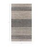 Grey Solid Wool and Viscose 6 ft X 9 ft Hand Woven Carpet