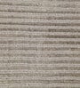 Grey Solid Wool and Viscose 6 ft X 9 ft Hand Woven Carpet