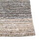 Grey Solid Wool and Viscose 6 ft X 9 ft Hand Woven Carpet
