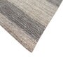 Grey Solid Wool and Viscose 6 ft X 9 ft Hand Woven Carpet