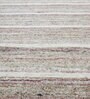 Grey Solid Wool and Viscose 6 ft X 9 ft Hand Woven Carpet