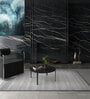 Grey Solid Wool and Viscose 6 ft X 9 ft Hand Woven Carpet