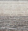 Grey Solid Wool and Viscose 6 ft X 9 ft Hand Woven Carpet