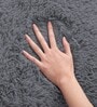 Grey Solid Wool Blend 3 X 5 Feet Tufted Carpet
