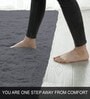 Grey Solid Wool Blend 3 X 5 Feet Tufted Carpet