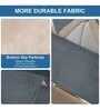 Grey Solid Microfiber 2 Seater Non Slip Sofa Cover