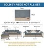 Grey Solid Microfiber 2 Seater Non Slip Sofa Cover