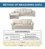 Grey Solid Microfiber 4 Seater Non Slip L shaped Sofa Cover