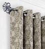 Grey Sophia Iron Expandable 2 Curtain Rod with Accessories ( 36 to 66 Inches)
