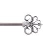 Grey Sophia Iron Expandable 2 Curtain Rod with Accessories ( 36 to 66 Inches)