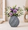 Grey Spiral Essence 3D Vase