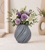 Grey Spiral Essence 3D Vase