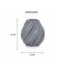 Grey Spiral Essence 3D Vase