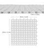 12 Pcs Grey and White PVC Floor Tiles with Drain Holes 12 x 12 Inches Mat