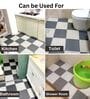12 Pcs Grey and White PVC Floor Tiles with Drain Holes 12 x 12 Inches Mat