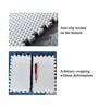 12 Pcs Grey Square Plush Puzzle Floor Tiles Kids and Playing Mats