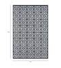 Grey Stripe Wool 8 x 10 ft Flat Weave Dhurrie