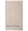 Grey Stripe Wool 8 x 10 ft Flat Weave Dhurrie