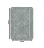 Grey Traditional Cotton 17x25 Inches AntiSkid (Set of 2) Bath Mats
