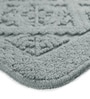 Grey Traditional Cotton 17x25 Inches AntiSkid (Set of 2) Bath Mats