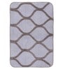 Grey Abstract Microfibre 26x18 Inches AntiSkid Bath Mat