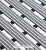 Grey Striped PVC 24x19 Inches Antiskid Shower Bath Mat