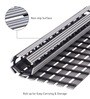 Grey Striped PVC 24x19 Inches Antiskid Shower Bath Mat