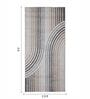 Grey Stripes Polypropylene 5 ft x 2.5 ft Machine Made Runner