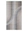Grey Stripes Polypropylene 5 ft x 2 ft Machine Made Runner