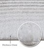 Grey Stripes Polypropylene 7 ft x 5 ft Machine Made Carpet