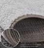 Grey Stripes Polypropylene 7 ft x 5 ft Machine Made Carpet