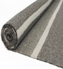 Grey Stripes Wool And Linen And Cotton 8X5 Feet Hand Woven Carpet
