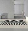 Grey Stripes Wool 6 ft x 9 ft Hand Tufted Carpet