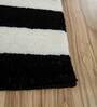 Grey Stripes Wool 6 ft x 9 ft Hand Tufted Carpet