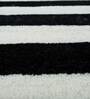 Grey Stripes Wool 6 ft x 9 ft Hand Tufted Carpet