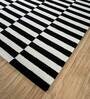 Grey Stripes Wool 6 ft x 9 ft Hand Tufted Carpet