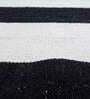 Grey Stripes Wool 8 ft x 10 ft Hand Knotted Carpet