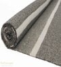 Grey Stripes Wool And Viscose 5 ft x 7 ft Hand Woven Carpet