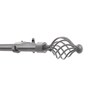 Grey Swirl Iron Expandable 2 Curtain Rod with Accessories ( 36 to 66 Inches)