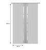 Grey Tissue Semisheer 7 Feet Eyelet Curtain (Set of 2)