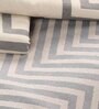 Grey Geometric 144 TC 100% Cotton King Sized Bed Sheets with 2 Pillow Covers