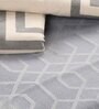 Grey Geometric 144 TC 100% Cotton King Sized Bed Sheets with 2 Pillow Covers