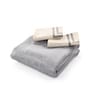 Grey Floral 144 TC 100% Cotton King Sized Bed Sheets with 2 Pillow Covers
