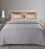 Grey Geometric 144 TC 100% Cotton King Sized Bed Sheets with 2 Pillow Covers