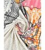 Grey Traditional 180 TC Cotton Printed Bedsheet With Two Pillow Covers For Queen Bed (Designer Printed ,Grey ,153 GSM)