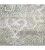 Grey Traditional Blended Wool 6 ft x 9 ft Hand Knotted Carpet