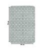 Grey Geometric Cotton 17x25 Inches AntiSkid Bath Mat