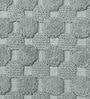 Grey Geometric Cotton 17x39 Inches AntiSkid Bath Mat