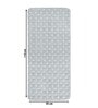 Grey Geometric Cotton 17x39 Inches AntiSkid Bath Mat